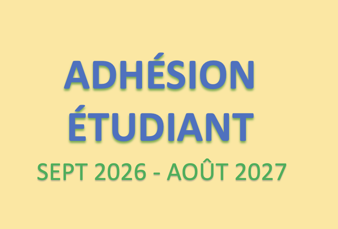 Adhésion étudiant
